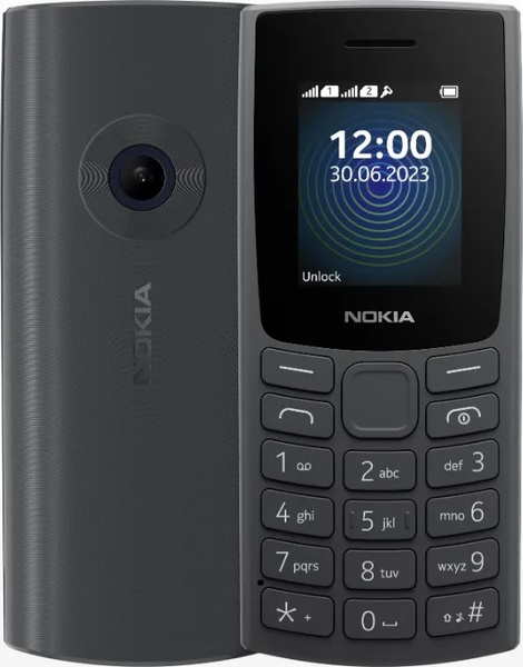Мобільний телефон Nokia 110 2023 Dual Sim Charcoal Nokia 110 2023 DS Charcoal фото