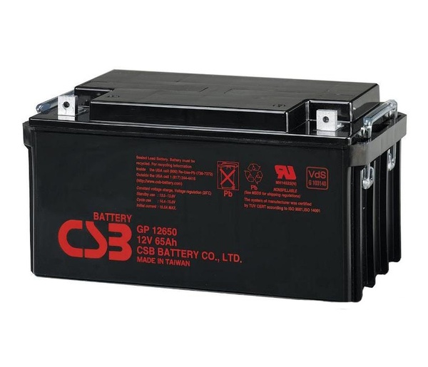 Акумуляторна батарея CSB 12V 65AH (GP12650/01558) AGM GP12650/01558 фото