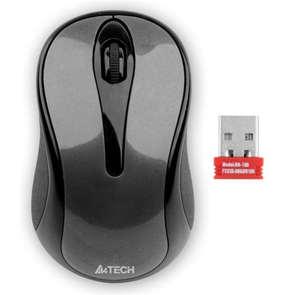 Мишка бездротова A4Tech G3-280N Grey USB V-Track G3-280N (Glossy grey) фото