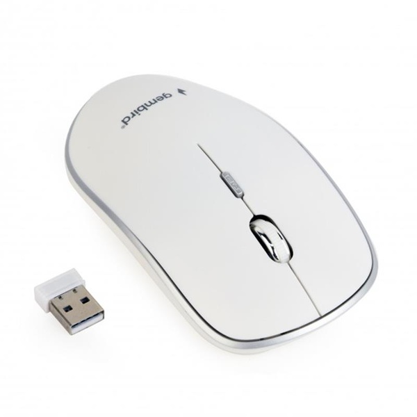 Мишка бездротова Gembird MUSW-4B-01-W White USB MUSW-4B-01-W фото